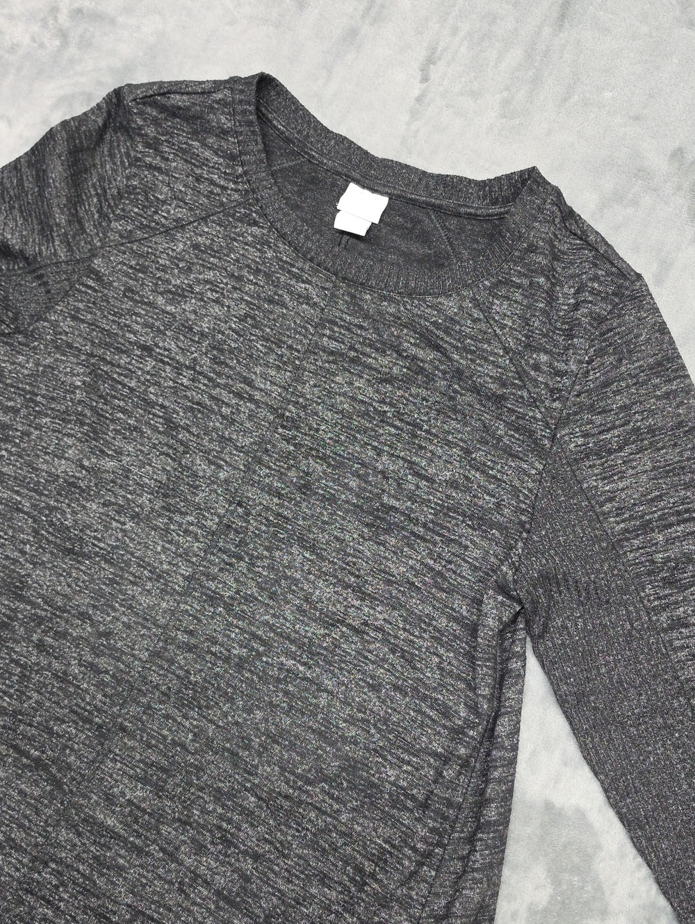 Lightweight Heathered Crewneck Sweater - Charcoal Gray
